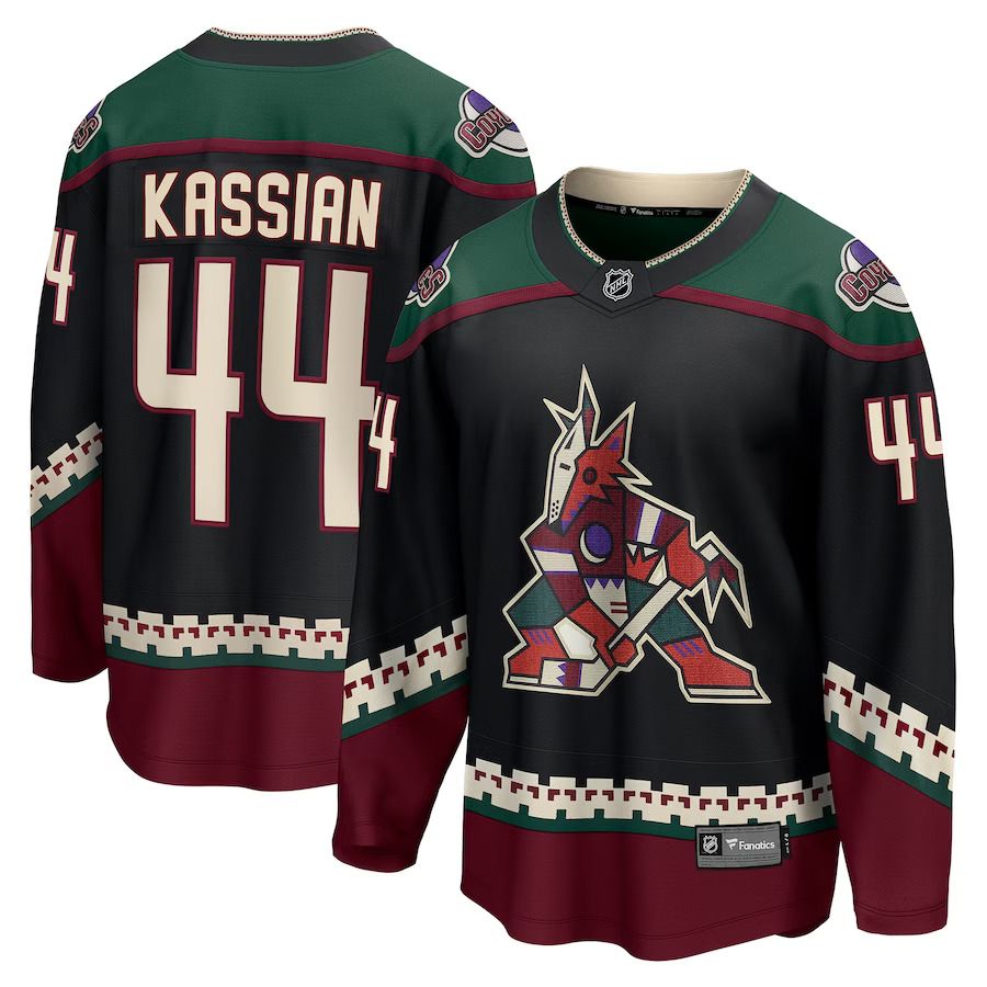 Men Arizona Coyotes 44 Zack Kassian Fanatics Branded Black Home Breakaway Player NHL Jersey